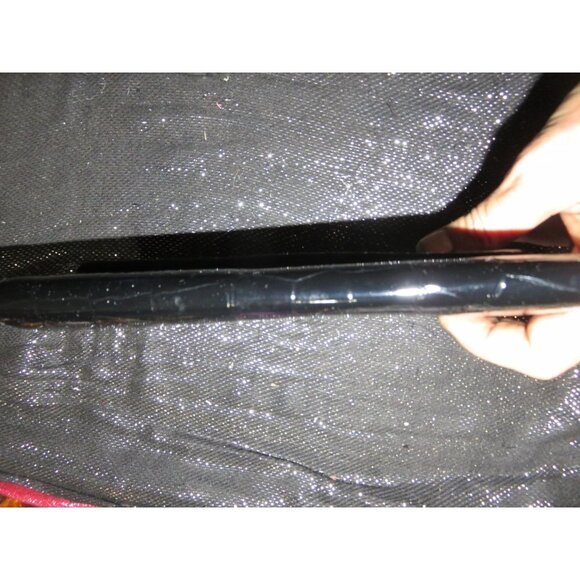 New Directions Black Croc Embossed Kisslock Flap Clutch Continental Long Wallet - Picture 10 of 11